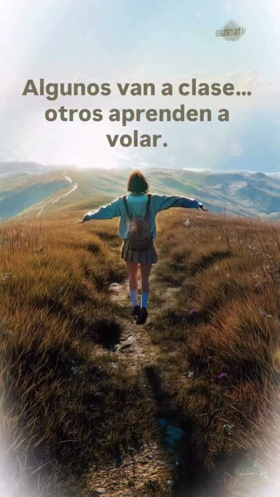 ”Algunos van a clases… otros aprenden a volar"....